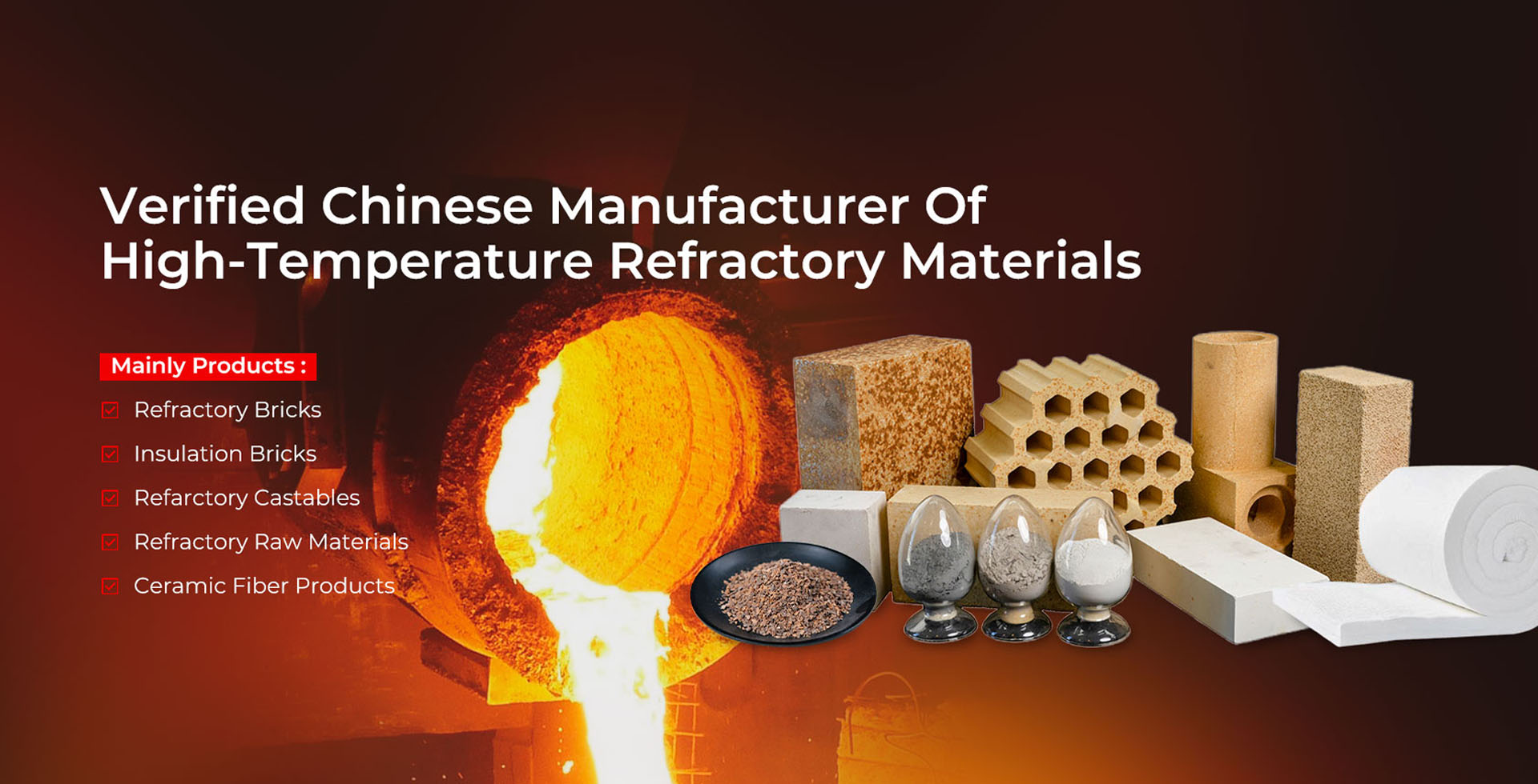 20 Years Experience Professional Refractory Manufacturer